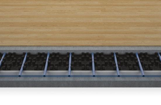 ClipPlate FOR SCREEDED FLOORS Multi-directional pipe channels Interlocking sheets Protects pipe from site traffic Available with 10mm insulation layer Pipe protector and easy lay underfloor heating