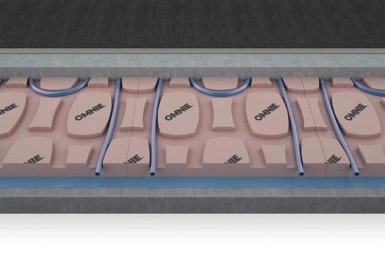OgeeBoard FOR SCREEDED FLOORS Multi-directional pipe channels Saves on screed usage Screed reduction and pipe protection underfloor heating system for screed floors OgeeBoard is manufactured from