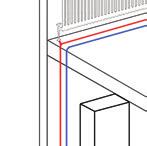 floor heating down stairs in a two storey home.