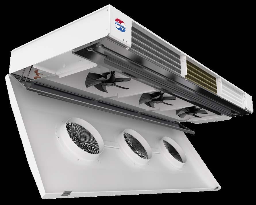 Uniform air distribution in its most elegant form The latest generation dual discharge air cooler fulfils all requirements for modern heat