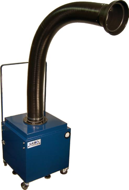 FUME & PARTICULATE REMOVAL Portable Fume Extractors Model 300 Portable Fume Extractor [SS-300-PFS] A source-capture fume extractor with heavy-duty casters, 5 dia.