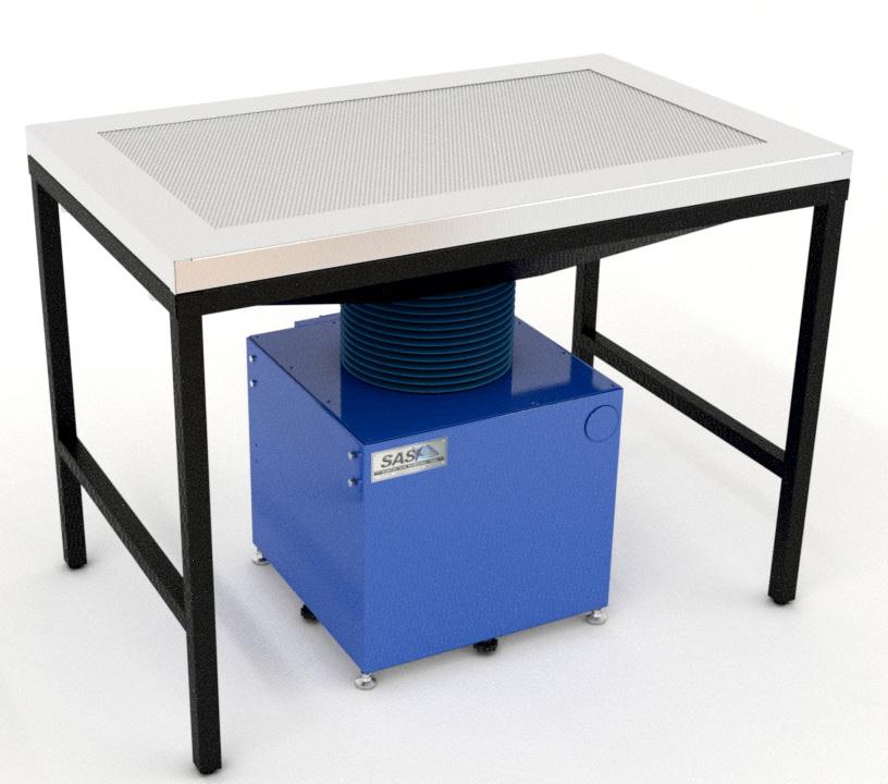 FUME & PARTICULATE REMOVAL Downdraft Benches Industrial Downdraft Bench [SS-440-DDB] This stainless steel downdraft bench is an effective source-capture solution for the extraction of fume, dust, and