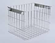 114048 (Wire Basket with Rollers)* 11.8 x 16.5 x 12.3 (29.