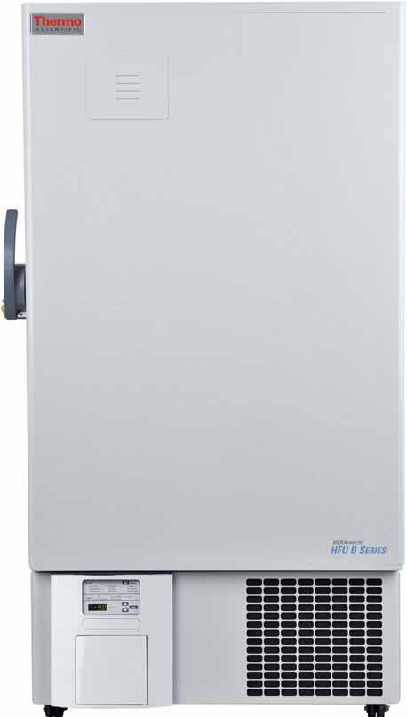daily dependability Thermo Scientific HERAfreeze HFU-B Series Thermo Scientific HERAfreeze HFU-B Series upright freezers are designed for daily sample protection and depandability.