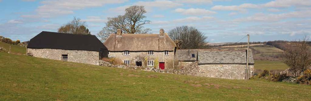Rowden Farm Widecombe in the Moor Devon An archetypal cluster of traditional Dartmoor buildings, including listed farmhouse of great character and courtyard of barns, partly converted to provide