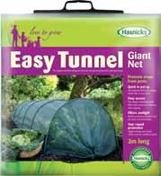 6 H Pack Size: 1 Poly Tunnels l Warms soil enabling earlier planting l Forms a complete barrier retaining warmth and humidity l Protects against harsh weather, animals, and pests