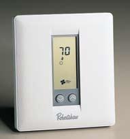 The Robertshaw 300 Series Thermostats offer a contemporary design with a large, easy to read LCD display.