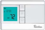 The Robertshaw Economy Series provides affordable temperature control in a programmable thermostat. All models are fully compatible with all standard 24V AC heating and cooling systems.