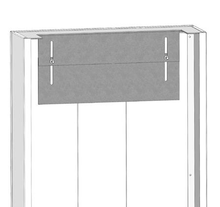 The cover is adjustable by 100 mm in height, and by offering variable installation possibilities of the cover, installation