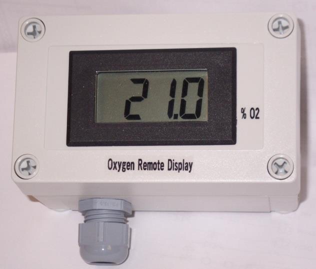7.0 Appendix Remote Display for Oxygen monitor (part number DPM942-R) This optional Remote display is designed to send remote oxygen concentration information from any of PureAire s oxygen monitors.