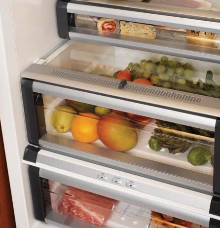 FLEX TEMP DRAWER Temperature controlled drawer Preserve and maintain freshness Regulate the