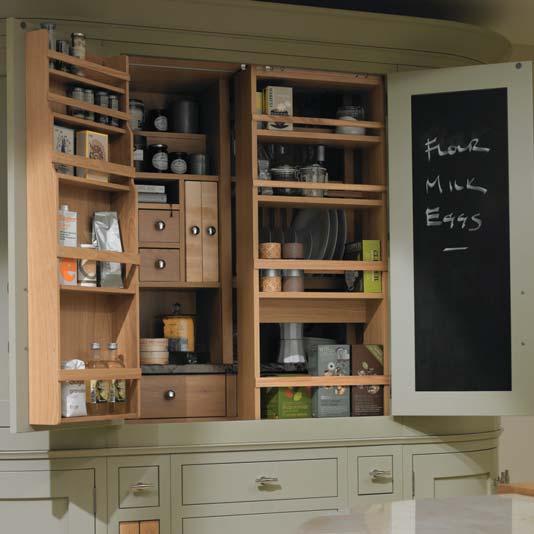 OUR DESIRABLE PANTRY OPENS UP STORAGE POSSIBILITIES FOR ALL SORTS OF KITCHEN ESSENTIALS. 2.