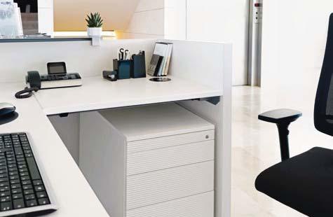 On the other hand, employees require a fully fledged work area which is not entirely visible.
