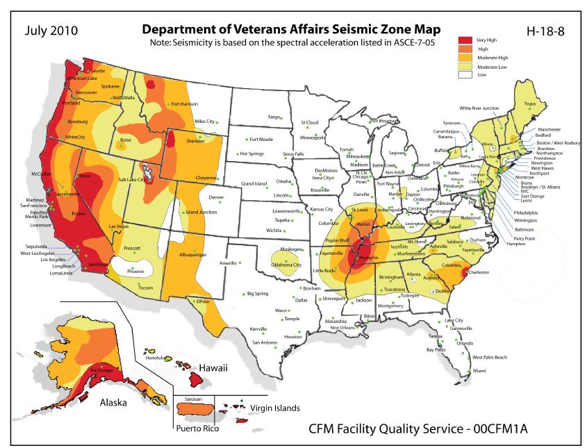 February 2011, latest edition Note: Seismicity based on