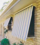Many styles with options to suit your needs Westral Fabric Awnings and Blinds - keep your home cool plus stop harmful