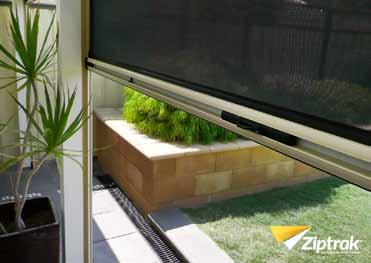 Ziptrak shields you and your patio or deck from wind, rain, dust, glare and insects.
