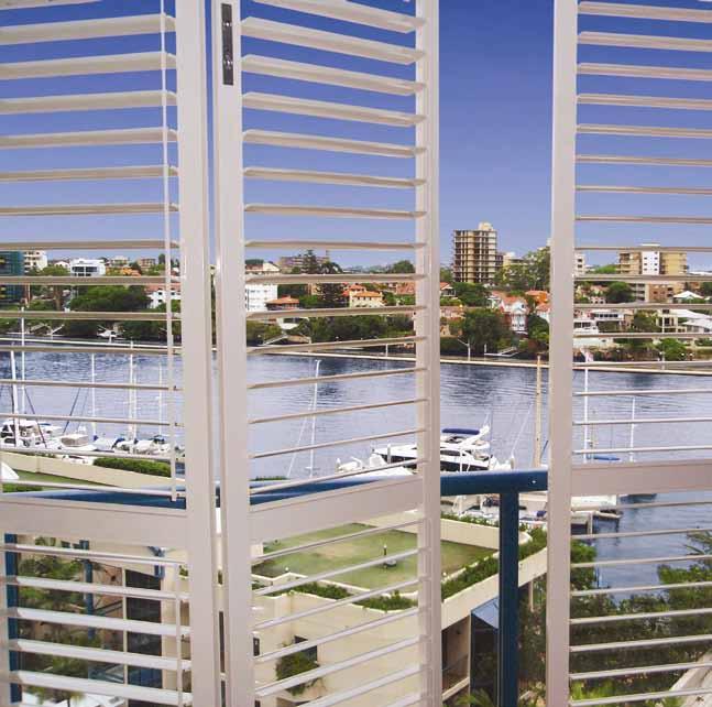 LOUVRESHIELD Aluminium Shutters Louvreshield Shutters have been designed and