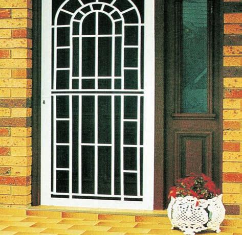 Security Doors Our Security Doors are available in many designs from the standard diamond shapes to the elegant Colonial range.