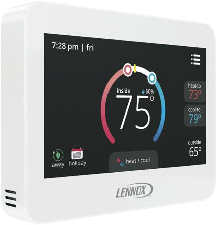 MAINT OPTIONAL CONVENTIONAL TEMPERATURE CONTROL SYSTEMS Item COMFORTSENSE 7500 COMMERCIAL 7-DAY PROGRAMMABLE THERMOSTAT Four-Stage Heating / Two-Stage Cooling Universal Multi-Stage Optional