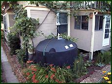 Cisterns Greater storage than rain barrels Variety of styles Above,