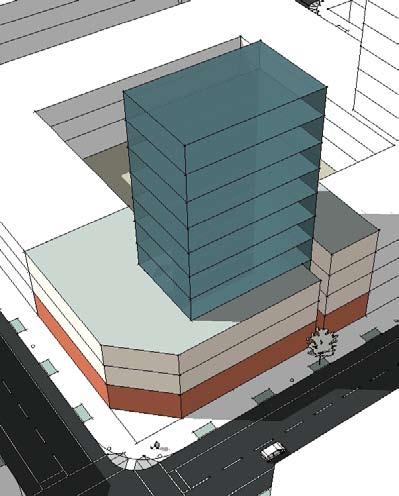 Tower Alignment - Tower face may align with podium face along streets with right-of-way 80 feet
