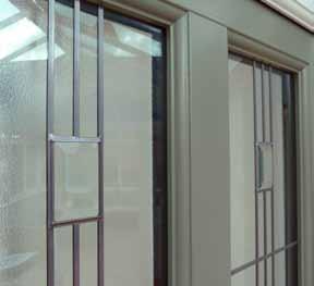 Glazing Often entrance door design is dictated by