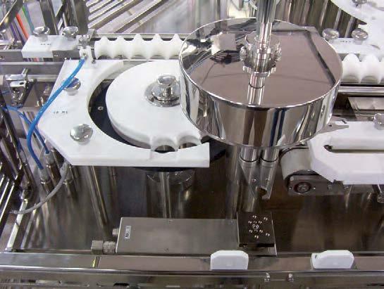 LIQUID FILLERS for Parenteral/vials 21 M 50 M50 FILLING MONOBLOC FOR INJECTABLES Stoppering station The M50 is a continuous motion machine for the production of