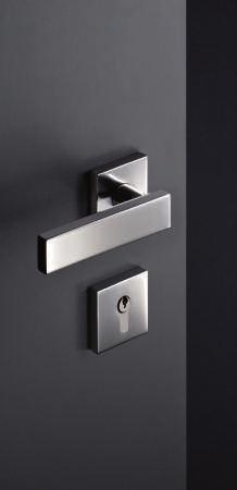 handle with inlay made of natural slate Stainless steel lever handle