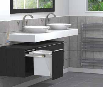This provides the consumer with a simple answer for storing waste and recycling within the kitchen, hygienically disposing of bathroom waste or sorting whites from colours within the
