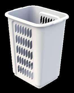 POLYPROPYLENE BUCKET The Base Mount unit, ideal for use under a laundry chute, is a great solution for those who require a simple lift out solution - no hip height runners to clear, just lift