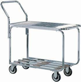 MEDIUM DUTY CARTS Built to carry up to 700 lbs Jef I ordered two Hubert Brand catering carts and they came within three business days of ordering.