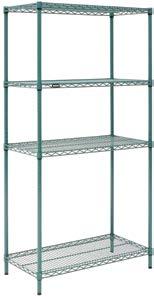 10 year limited guarantee against corrosion and manufacturers defects. 18856*... 695.00 Commercial Shelving Ideal for use in dry environments, can hold up to 800 lbs. per shelf. 2000 lbs. per unit.