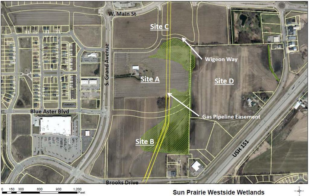 environmental corridors, development approvals have been granted by the City for some properties bordering the wetlands.