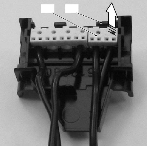 4 Removal electrical capacitor C D 1 Remove the front and right hand side case panels. 2 Disconnect the connector G (Figure 7.4) following the indications given on the connector box.