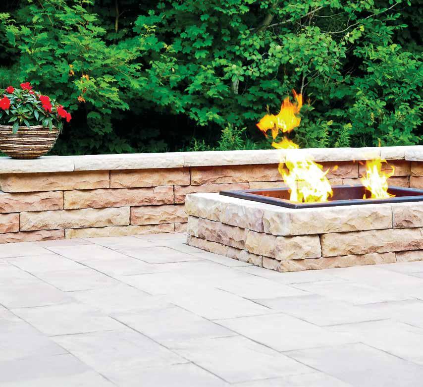 CLAREMONT WALL & DIMENSIONAL FLAGSTONE SHOWN IN