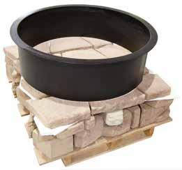 ROUND FIRE PIT KIT ROUND FIRE PIT KIT AND BELVEDERE SHOWN IN AUBURN RIDGE,