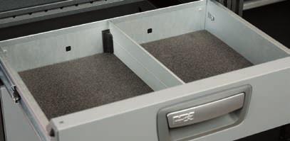 3 Divider for extra-long drawer Drawer divider in aluminum High drawer