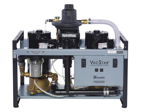 The clean water extracted during this separation process is directed back toward the VacStar TM where it is mixed with fresh water and then directed into the pump chamber to create vacuum.