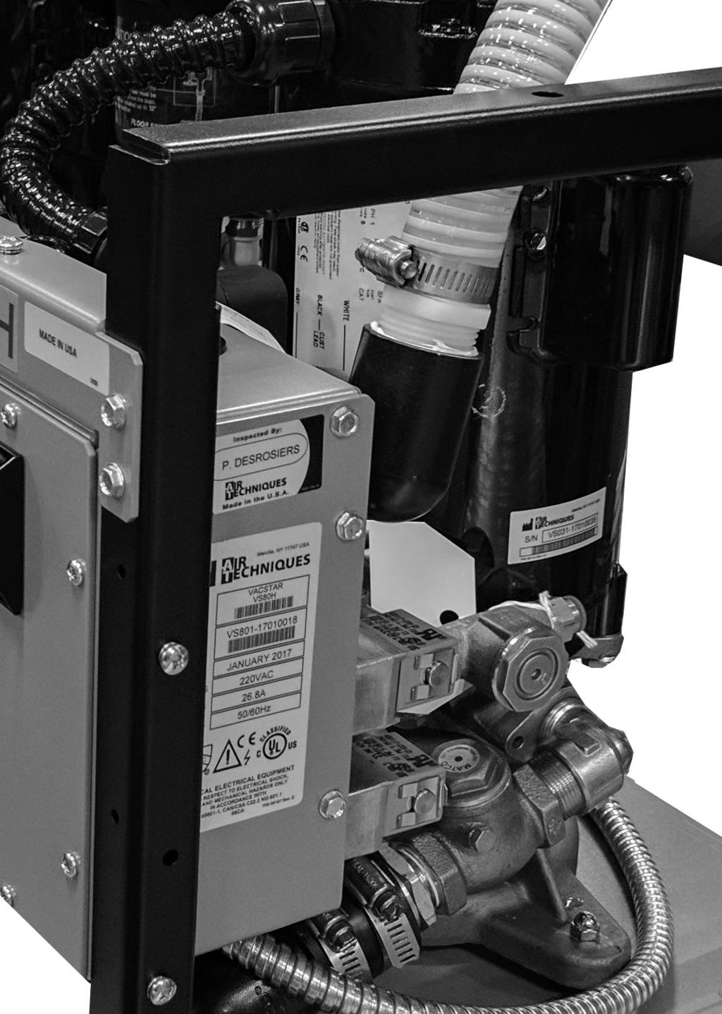KEY PARTS IDENTIFICATION - DUAL PUMPS Vacuum Relief Valve Vacuum Breaker Vent Hydromiser (Used on VS50H and VS80H Only) Frame Vacuum