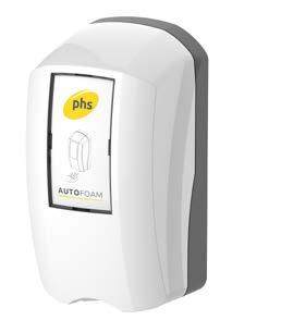 Auto operation dispenser available with antibacterial liquid soap Strong ABS plastic construction ANTIBACTERIAL PROTECTION Designer Nickel Autofoam Soap Dispenser With its large 2ltr capacity, and