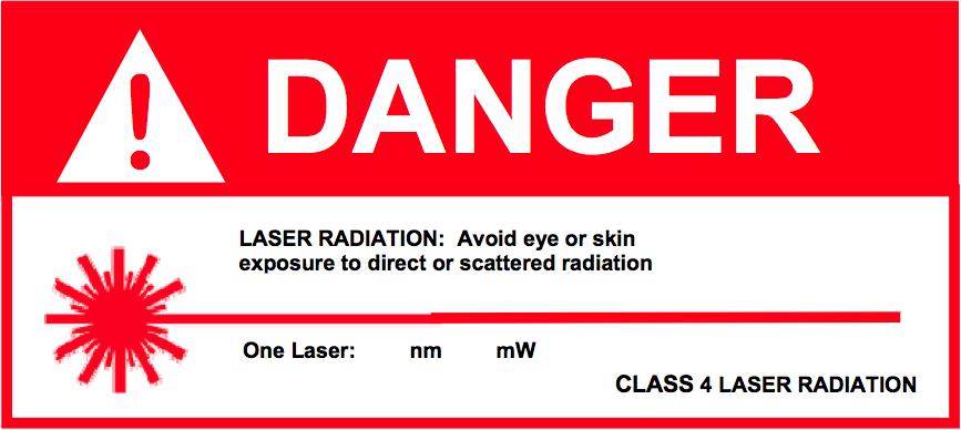 controlled area, and the classification of the laser. ANSI Z136.