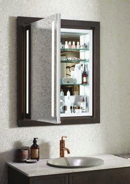 Easy to install, Verdera mirrors and medicine cabinets coordinate across a variety of design styles.