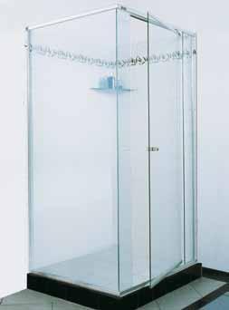 and safety. With no visible screws or rivets on the exterior, semi-frameless showerscreens are easy to clean and maintain.