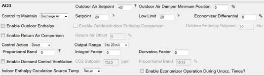 OUDOOR AIR LOCKOU FUNCION he Outdoor Air Lockout function looks at the outdoor air temperature. If the outdoor air temperature is greater than the "Heat Lockout" setting, no heating is allowed.