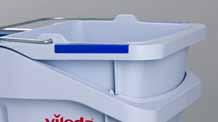 Main buckets as well as clean water bucket come with 4 color coding tabs to reduce cross contamination.