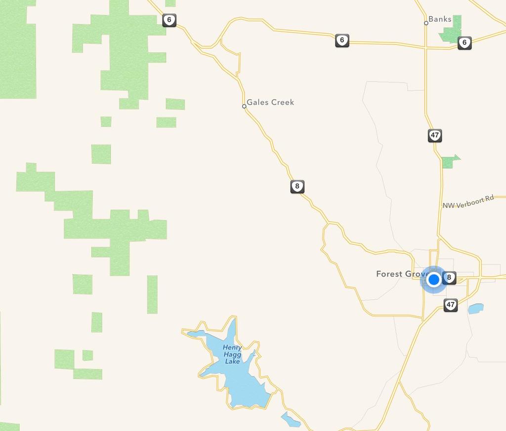 Rural Response Times Highway 6 4766 Average: 0 0 Responses Gales Creek 4968 Average: 2 min 9