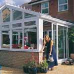 Gable conservatories are rectangular and offer a great amount of internal space.