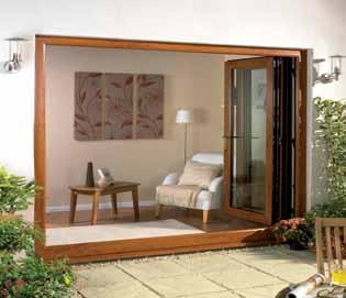 By creating a concertina effect, bi-fold doors can really have a dramatic impact