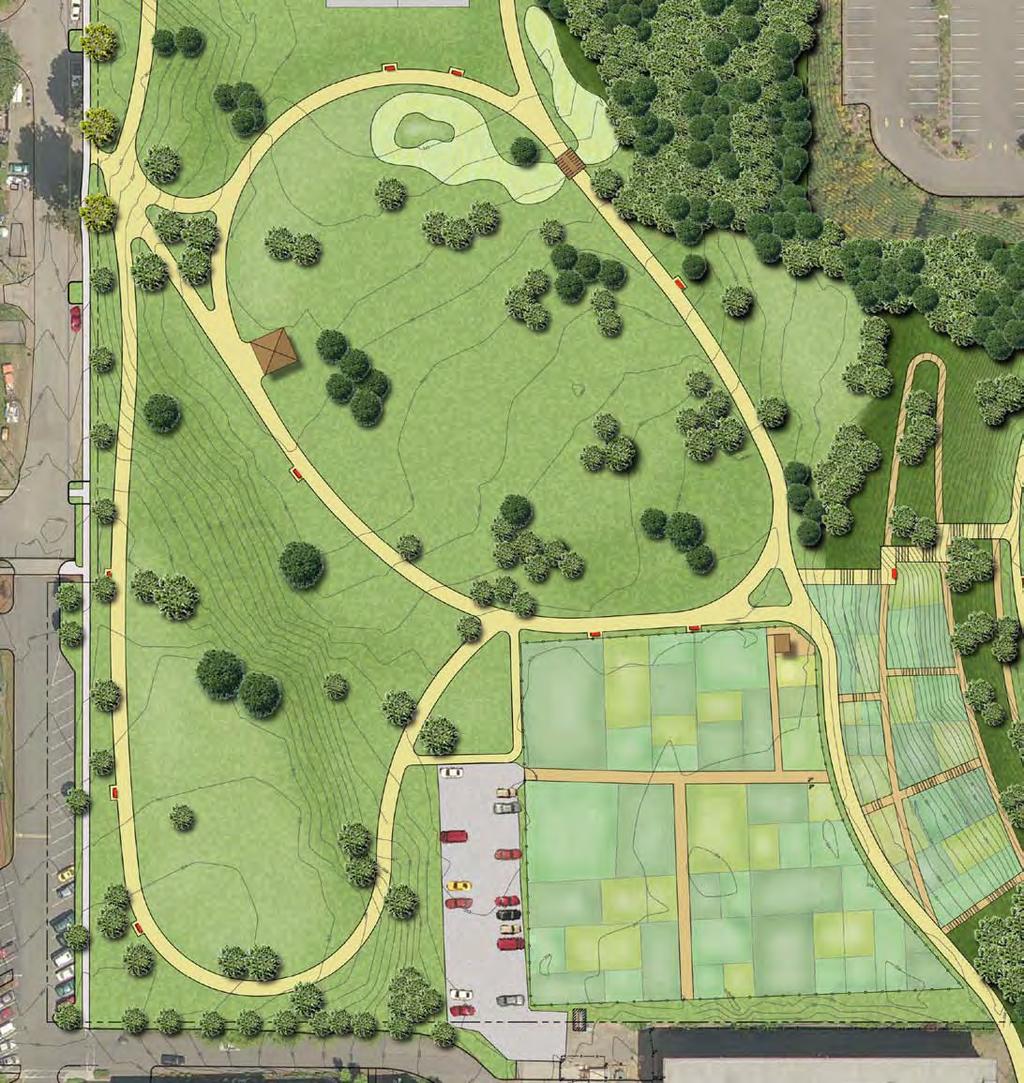 II. Master Plan Area 5: South Lawn & Garden BOG / RAIN GARDEN S. PUGET SOUND AVE.