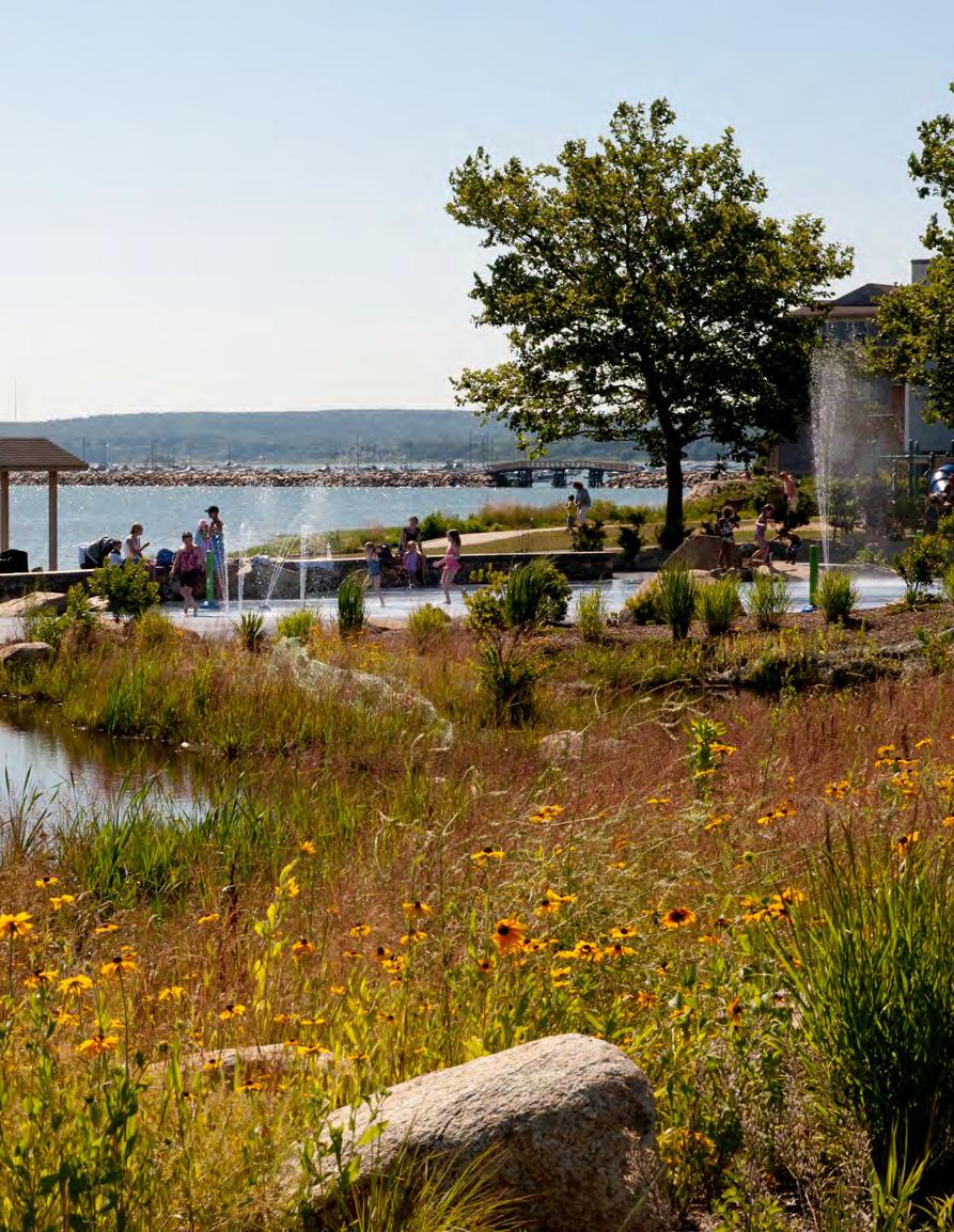 10 acres The size of the waterfront park, previously prone to flooding, that we preserved